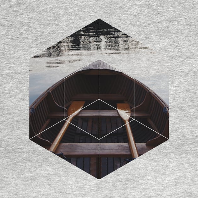 Peaceful Mind Boat Geometry Photography by deificusArt
